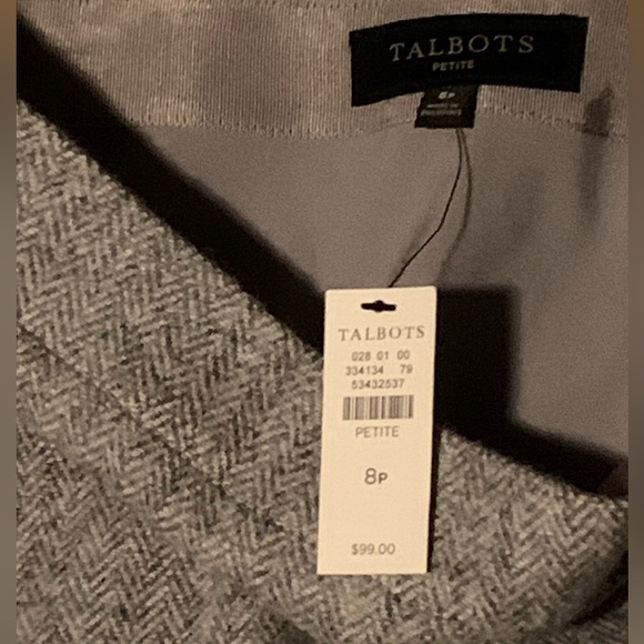 Gray Wool Skirt Loft Size 8P NWT - Picture 2 of 3